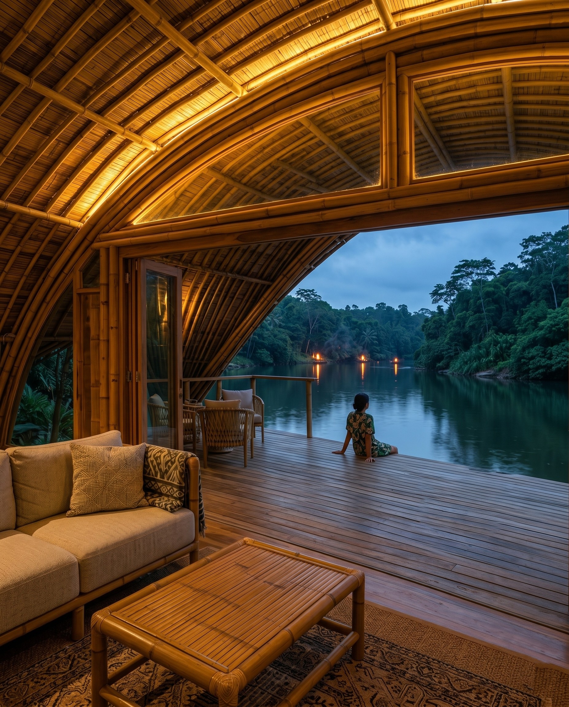 Gaia Resort Villa Fiji - lounge interior